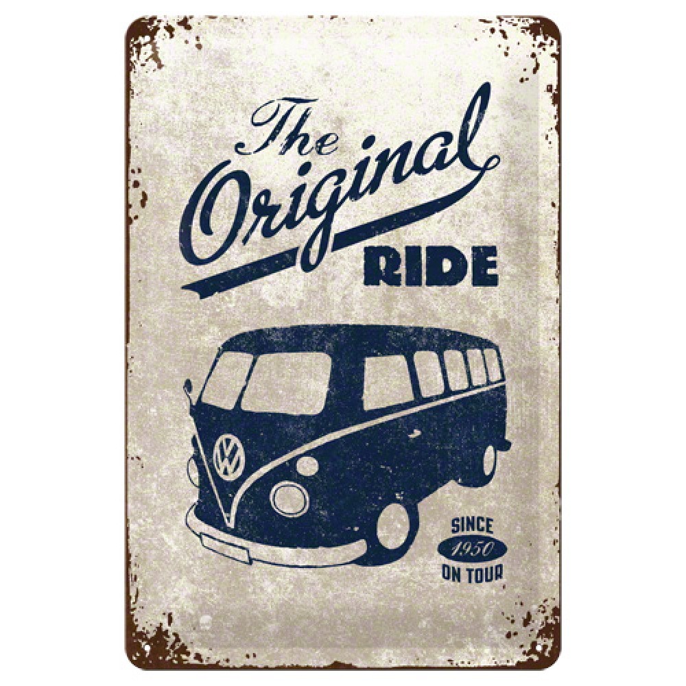 Placa metalica - VW The Original Ride - 20x30 cm